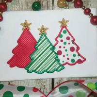 Christmas Tree Machine Applique Design